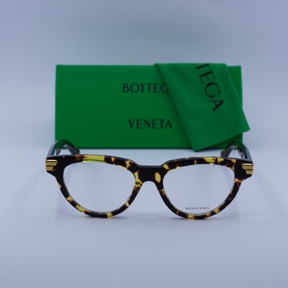 Bottega Veneta BV1106O 002 Cat Eye Eyeglasses 52mm – Havana - Picture 4 of 12